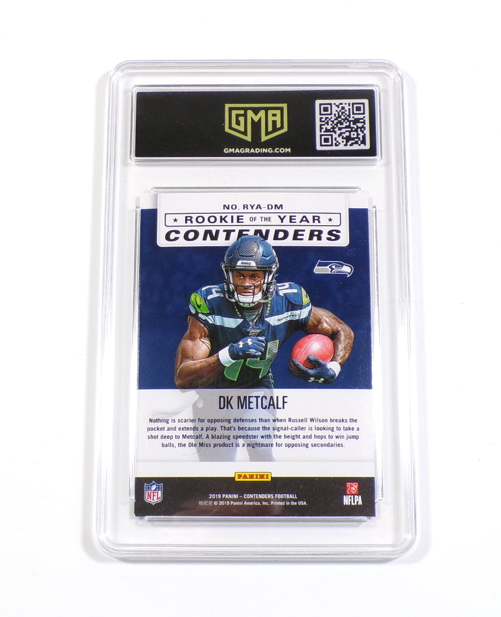 2019 Panini Contenders Rookie of the Year DK Metcalf RC #RYA-DM GMA 9 Pic2