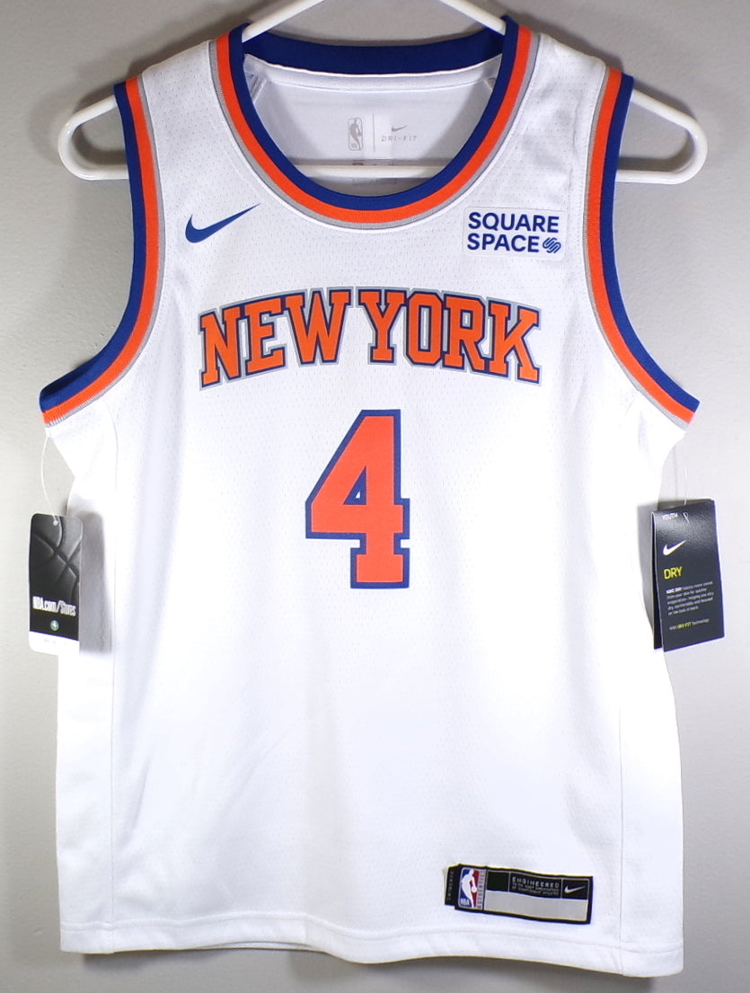 Derrick Rose #4 New York Knicks Nike Swingman Squarespace B White Jersey Youth M