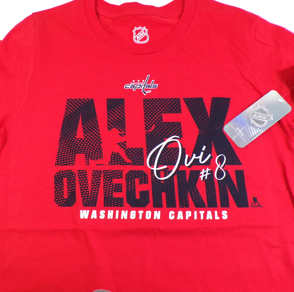 Alex Ovechkin Autograph Washington Capitals NHL T-Shirt Red New Youth M Pic2
