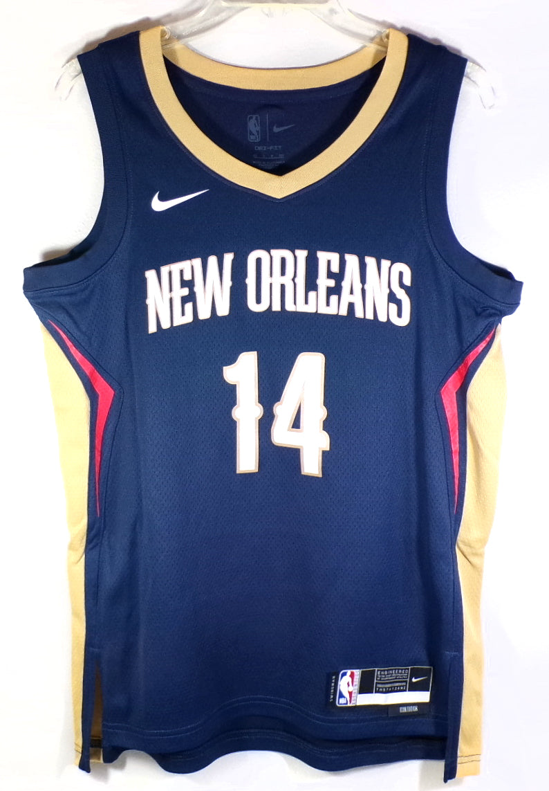Brandon Ingram #14 New Orleans Pelicans Nike Swingman Icon Jersey Navy New S 40