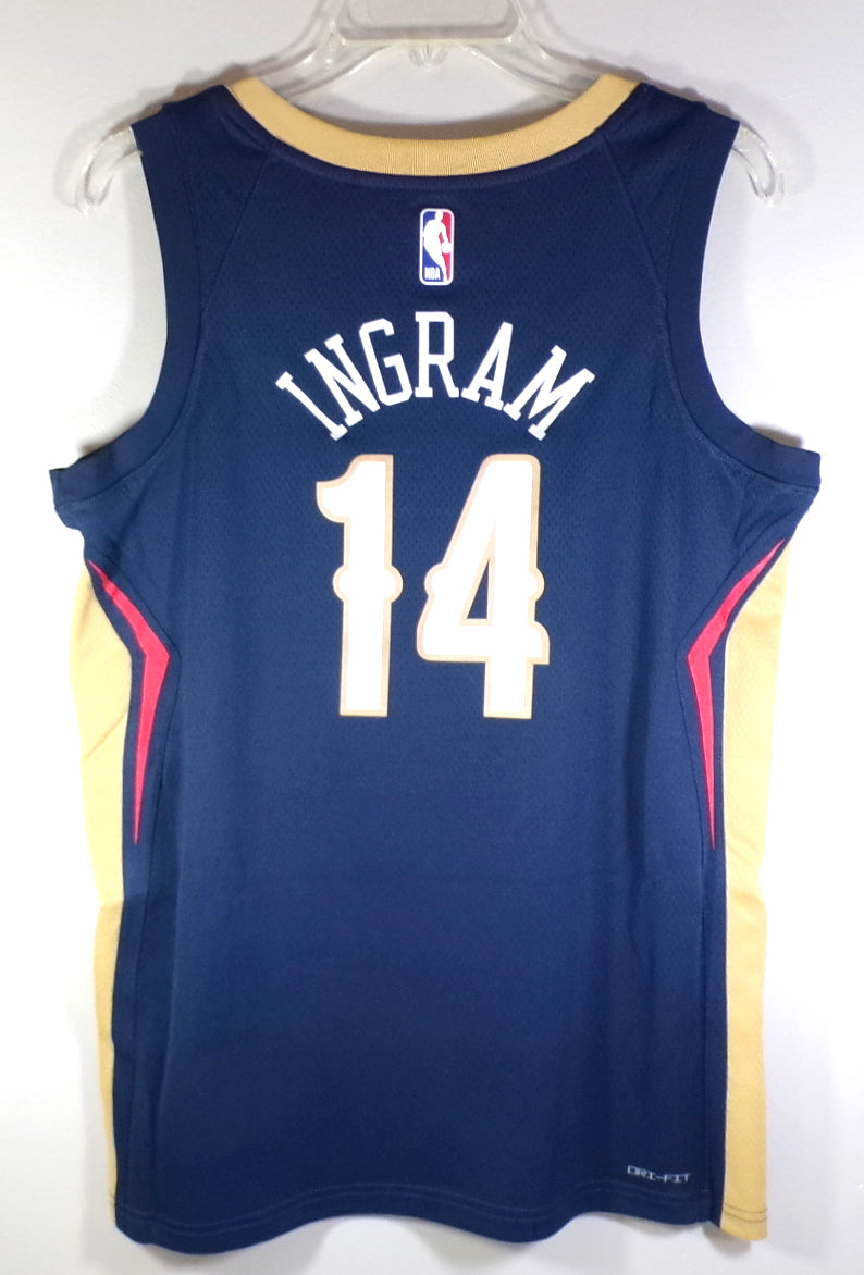 Brandon Ingram #14 New Orleans Pelicans Nike Swingman Icon Jersey Navy New S 40 Pic2
