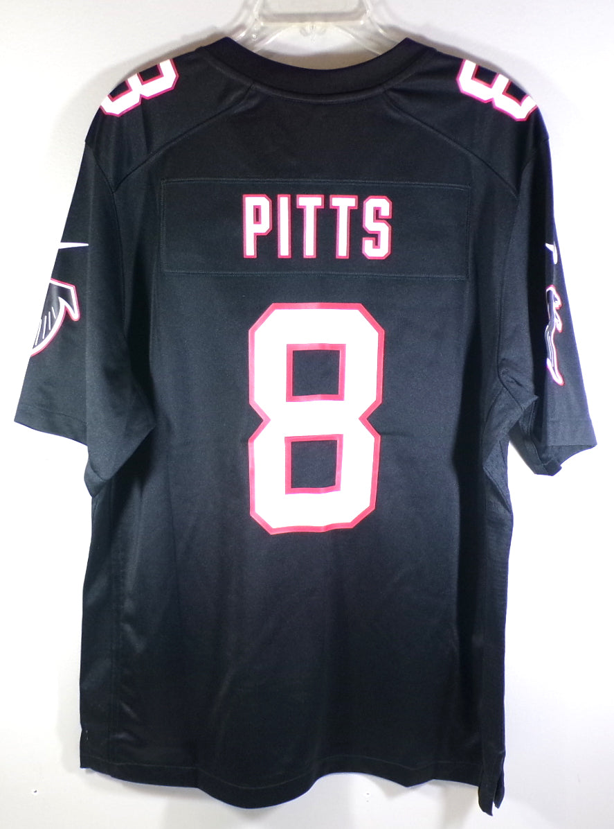 Kyle Pitts #8 Atlanta Falcons Nike Engineered NFL Football Jersey Black New M Pic2