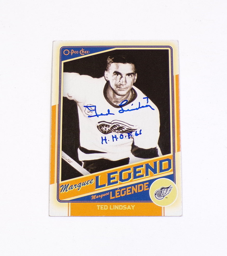 2012-13 O-Pee-Chee OPC Marquee Legend Ted Lindsay #513 On Card Auto Autograph