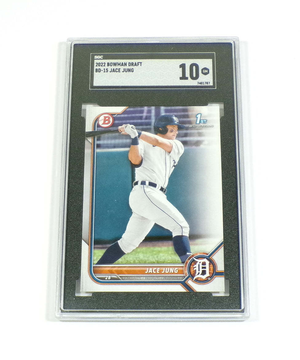 2022 Bowman Draft Jace Jung RC #BD-15 SGC 10