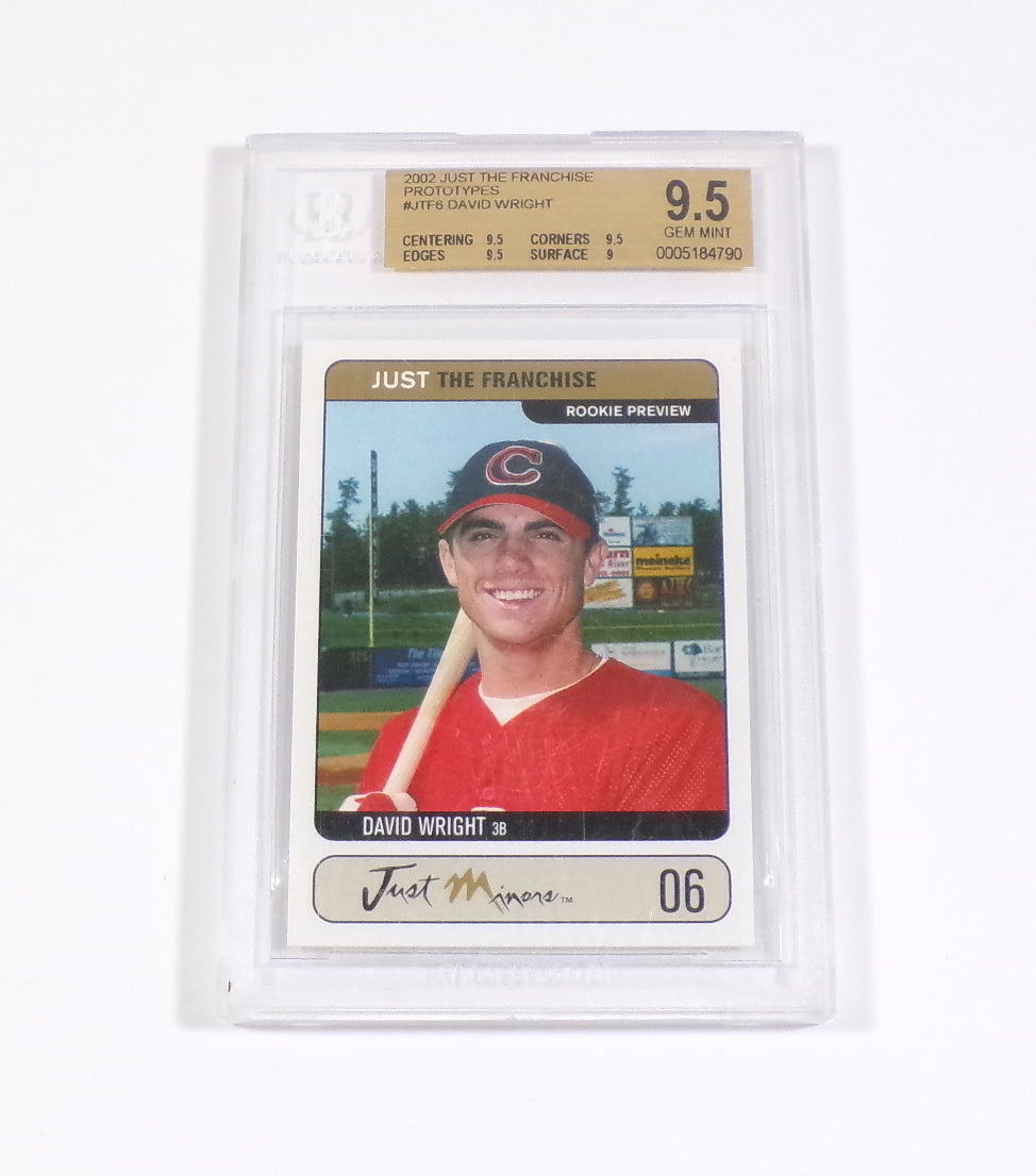2002 Just The Franchise Prototypes David Wright #JTF06 BGS 9.5
