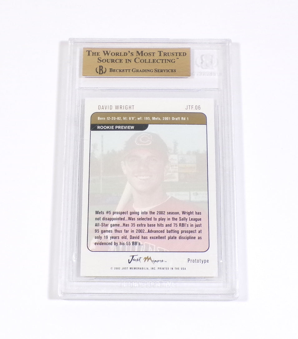 2002 Just The Franchise Prototypes David Wright #JTF06 BGS 9.5 Pic2