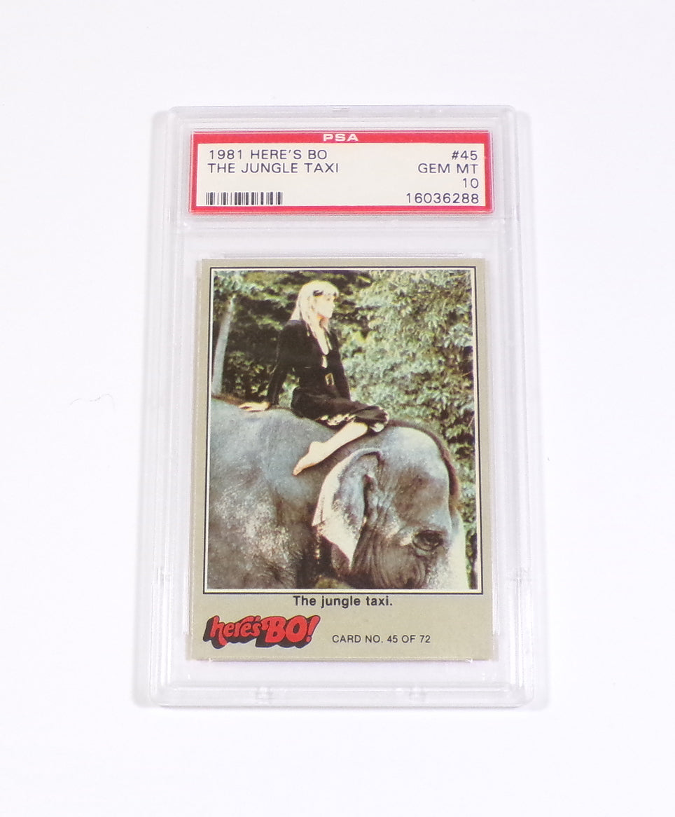 1981 Fleer Here's Bo! The Jungle Taxi #45 Bo Derek PSA 10