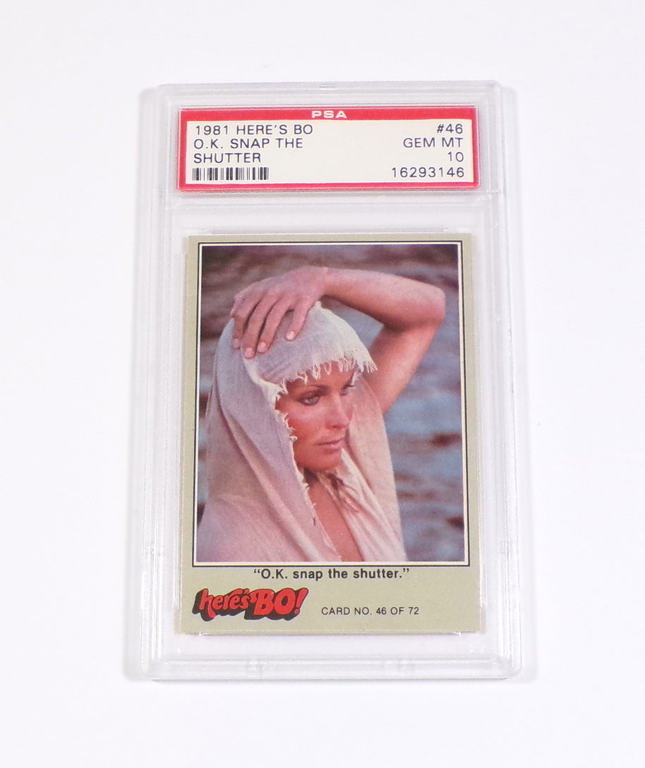 1981 Fleer Here's Bo! OK Snap The Shutter #46 Bo Derek PSA 10