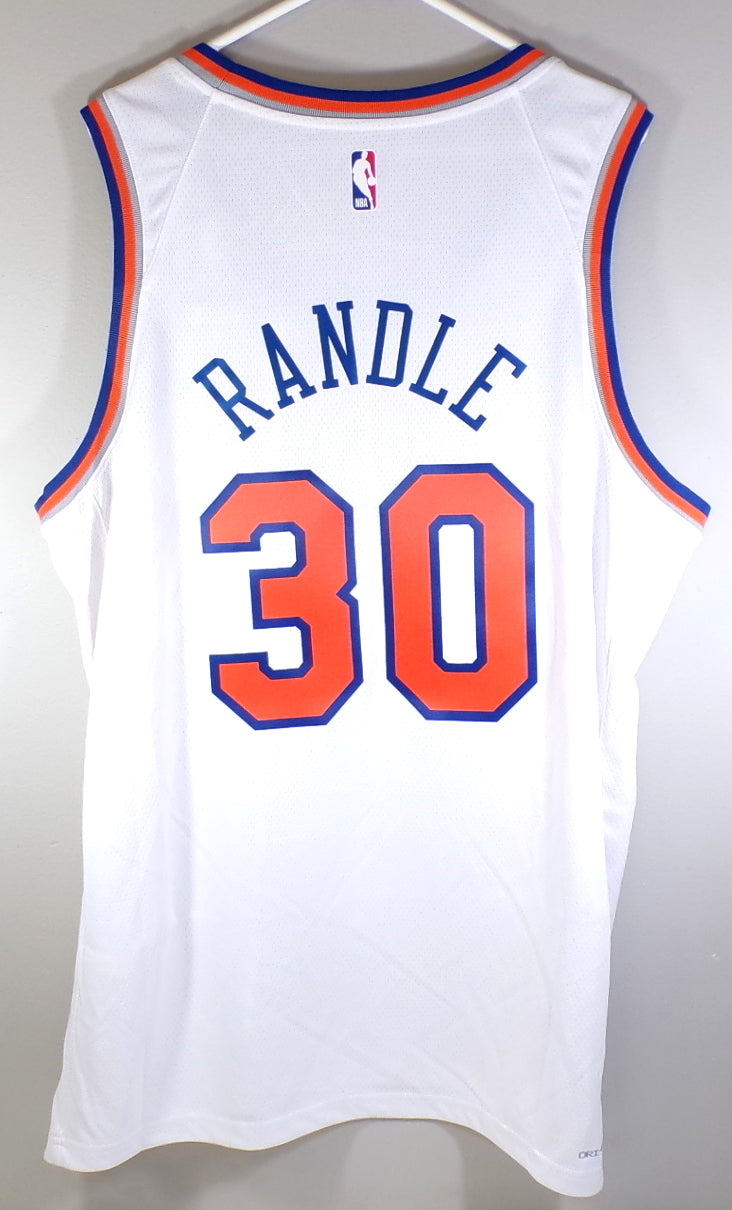 Julius Randle #30 New York Knicks Nike Swingman Assoc Sphere Jersey White S 40 Pic2