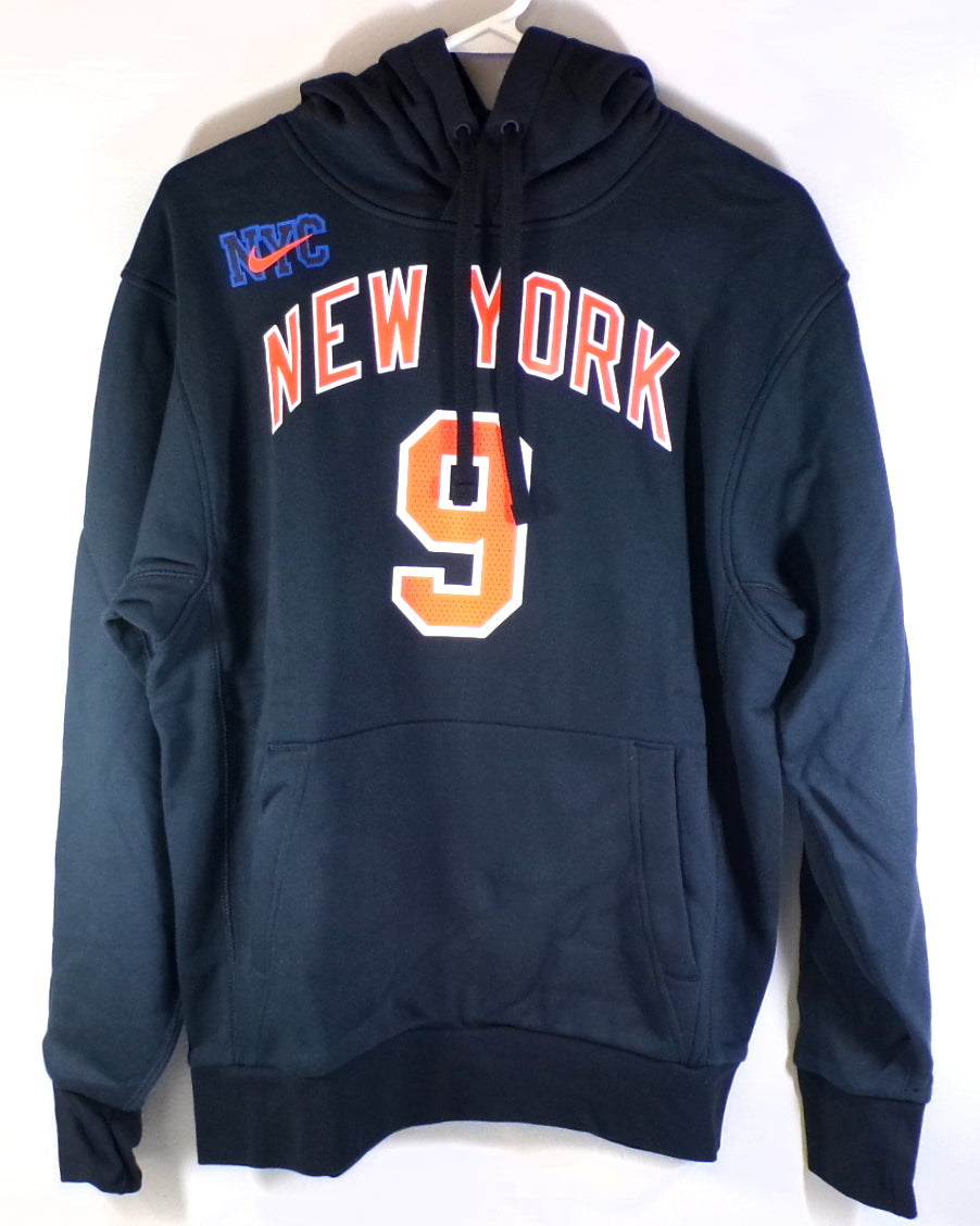 RJ Barrett #9 New York Knicks Nike City NYC Hoodie Hooded Sweatshirt Black S