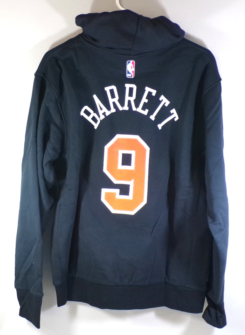 RJ Barrett #9 New York Knicks Nike City NYC Hoodie Hooded Sweatshirt Black S Pic2