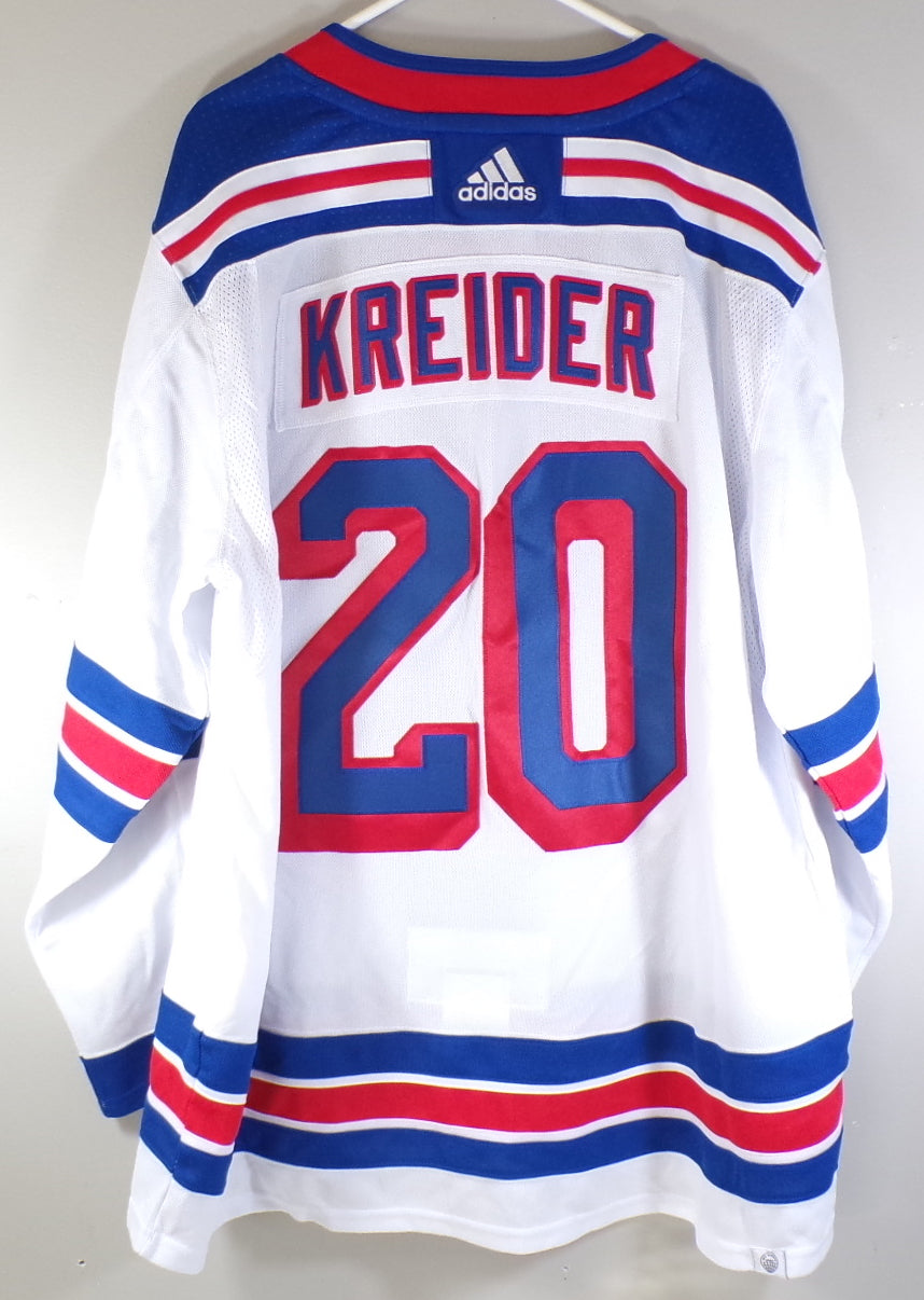 Chris Kreider #20 New York Rangers Adidas Primegreen NHL Hockey Jersey White 42 Pic2