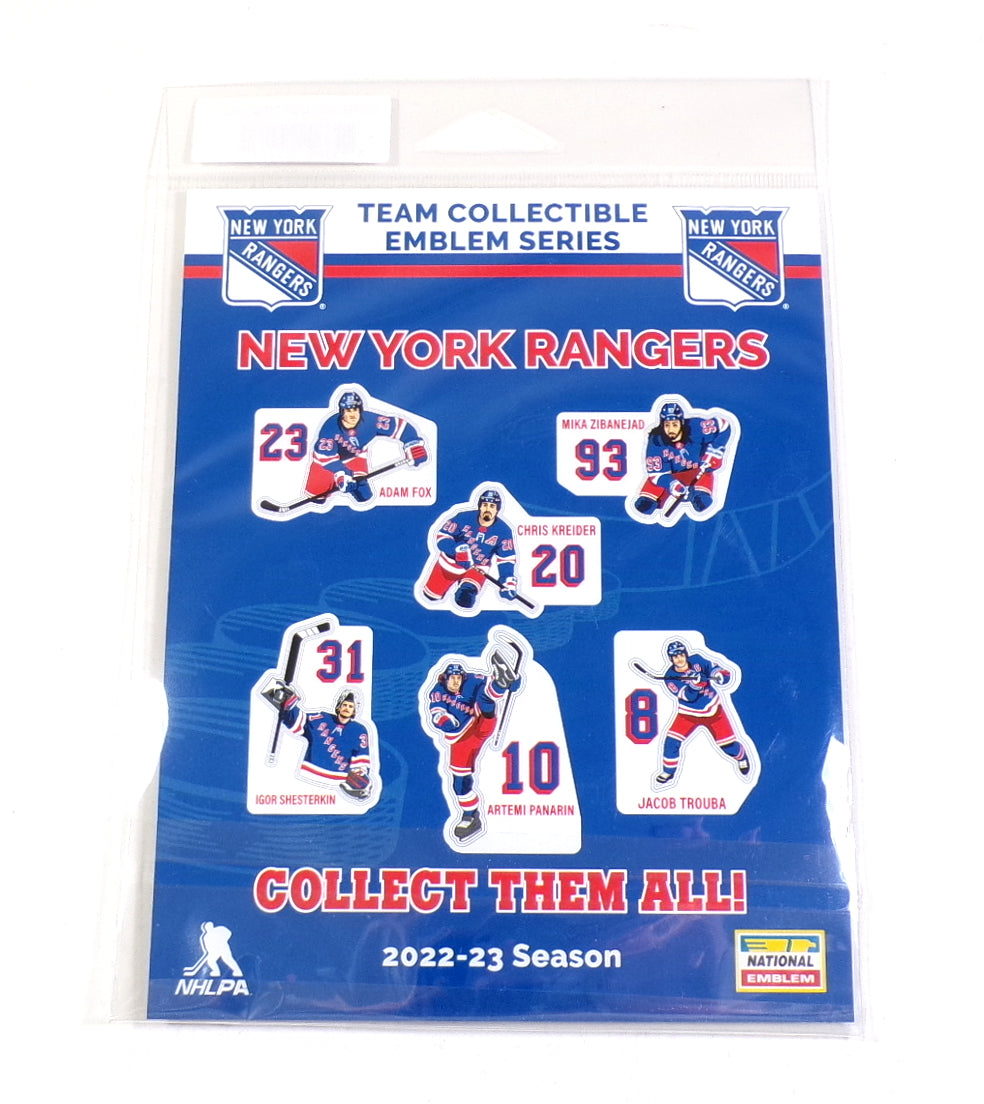 2022-23 New York Rangers Team Collectible Emblem Series Patch & Stickers Pack