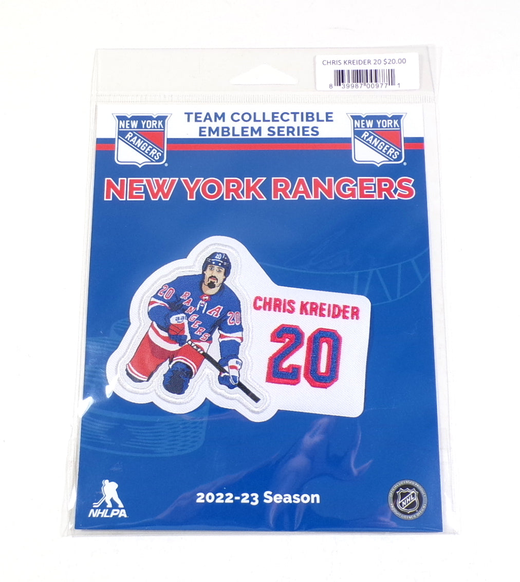 2022-23 New York Rangers Team Collectible Emblem Series Patch & Stickers Pack Pic2