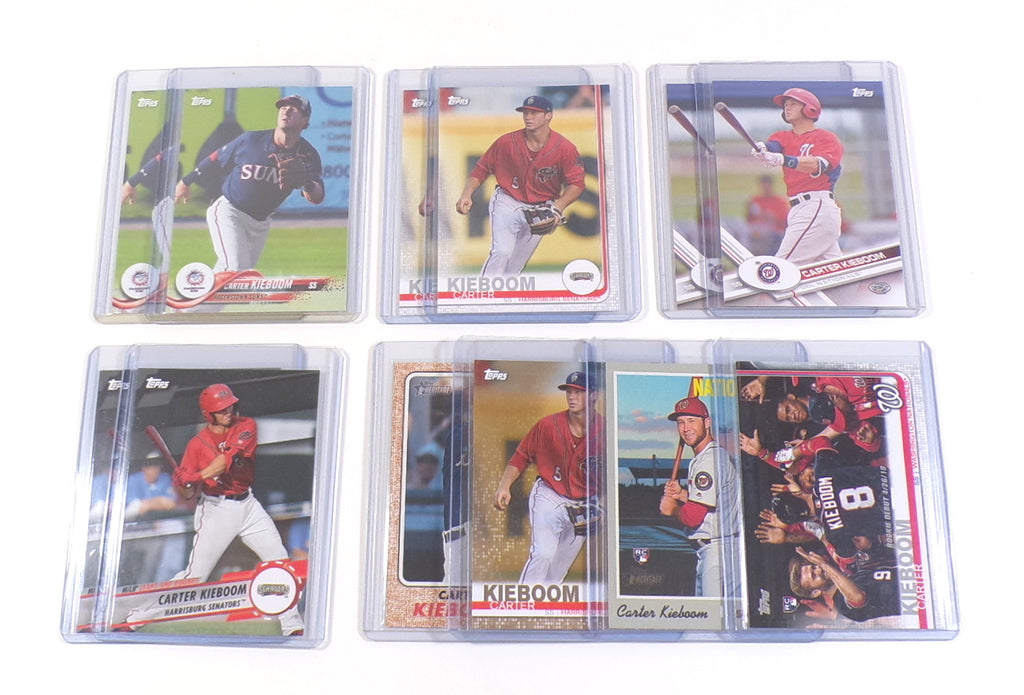Lot of (28) Carter Kieboom Assorted Cards RC's 2016 to 2019 Topps Bowman Pic2