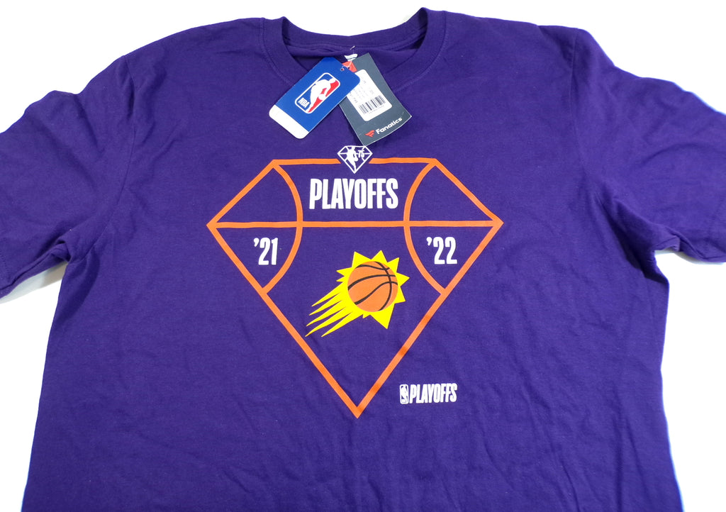 2021-22 Phoenix Suns NBA Playoffs Fanatics T-Shirt Tee Shirt Purple New Adult L Pic2