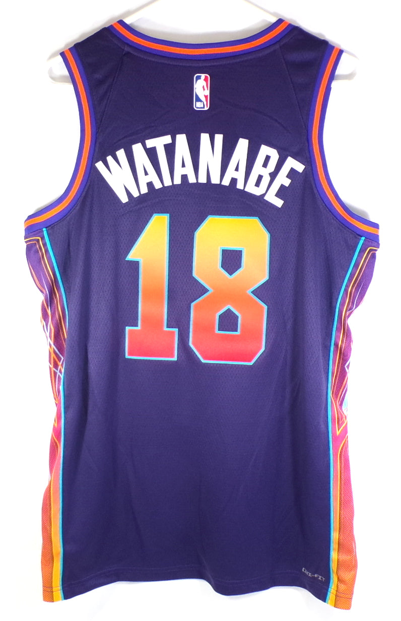 Yuta Watanabe #18 Phoenix Suns Nike Swingman City Paypal Jersey Purple New L 48 Pic2