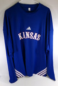 Kansas Jayhawks Team Issued Kansas Blue Basketball Shooting Shirt Size Medium