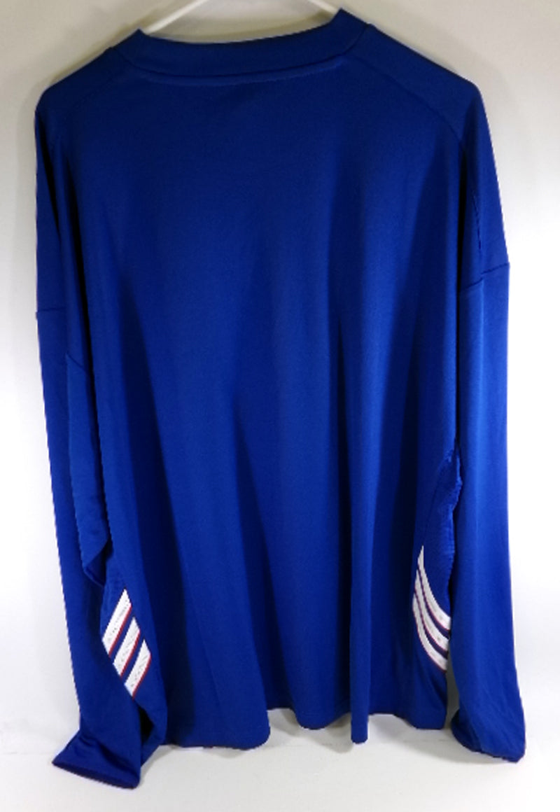 Kansas Jayhawks Team Issued Kansas Blue Basketball Shooting Shirt Size Medium Pic2
