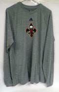 New Orleans Pelicans Team Issued Gray Long Sleeve  Shirt Size LT Style 2