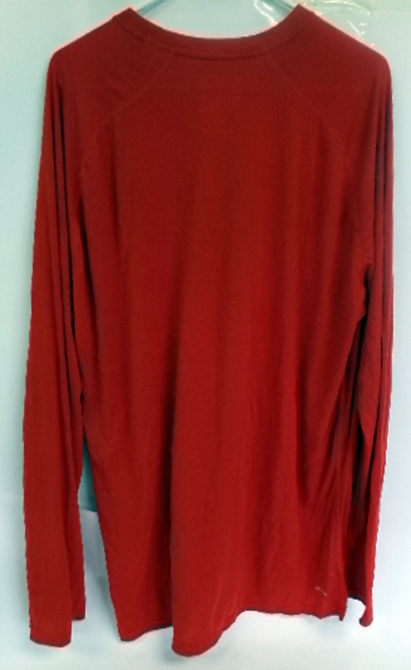 New Size 2XLT Orleans Pelicans Team Issue Red Long Sleeve Basketball Training Shirt Pic2