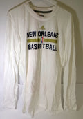 New Orleans Pelicans Team Issue White Long Sleeve Basketball Training Shirt Size XLT