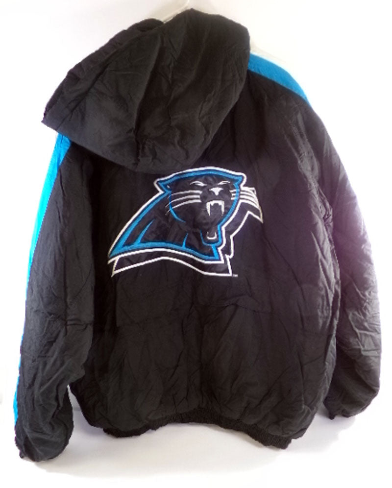 2001-05 Carolina Panthers  #68 Team Issued Black   Football Jacket Size XXXXL Pic2