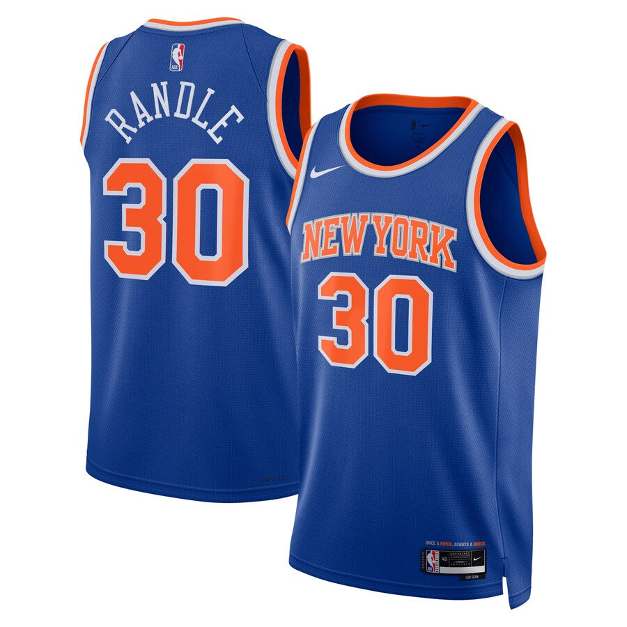 Julius Randle New York Knicks #30 Nike Swingman Icon Edition Jersey Blue 48 L