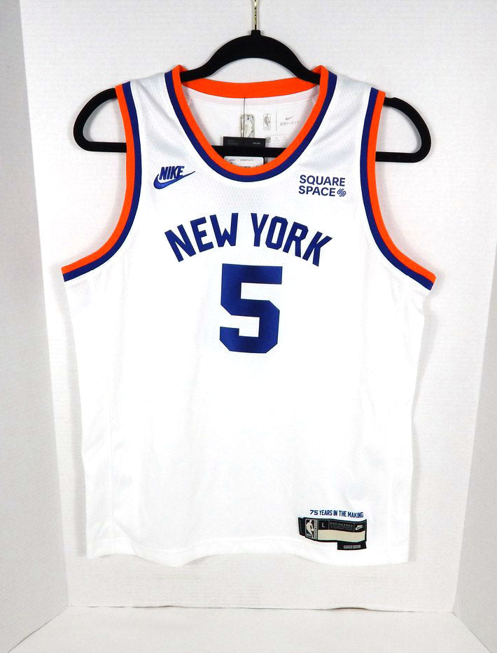 2021-22 Youth New York Knicks Immanuel Quickley #5 Swingman White Jersey Nike L
