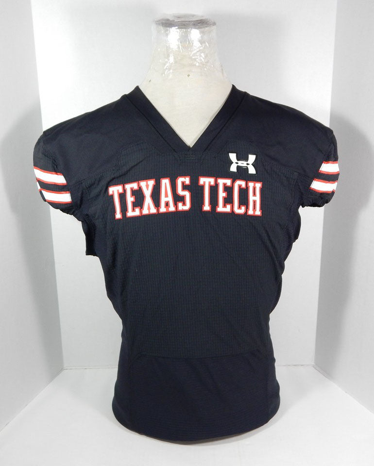 2022 Under Armour Texas Tech Red Raiders Blank Game Issued Jersey Logo Black 46