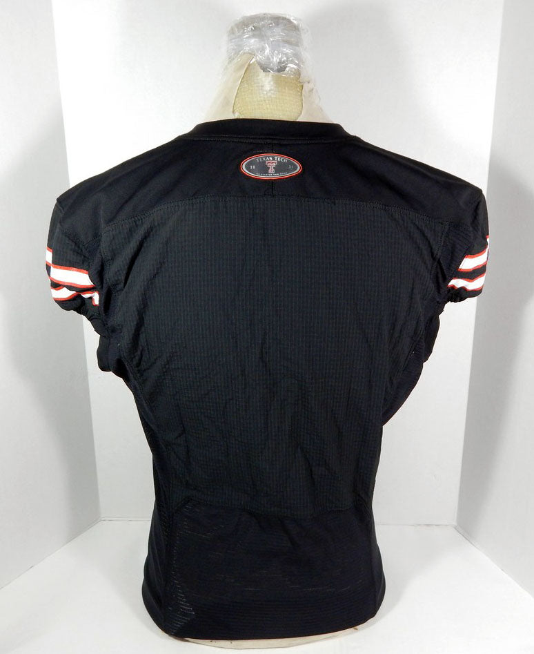 2022 Under Armour Texas Tech Red Raiders Blank Game Issued Jersey Logo Black 46 Pic2