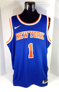 Mens 2020-21 New York Knicks Obi Toppin #1 Blue Swingman Jersey 56 Nike