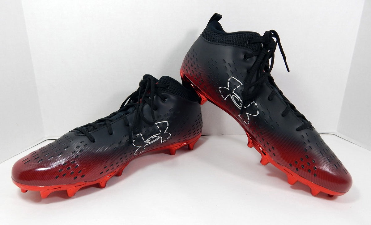 Under Armour Spot Light Select 2.0 Midtop Texas Tech Black Football Cleats 13 Pic2