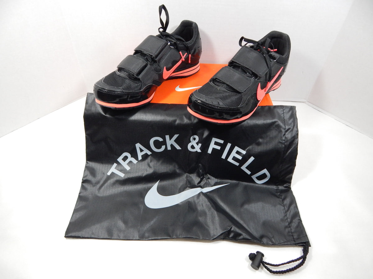 Utah State Aggies Nike Zoom TJ 3 Black/Atomic Red Field Spikes Size 10