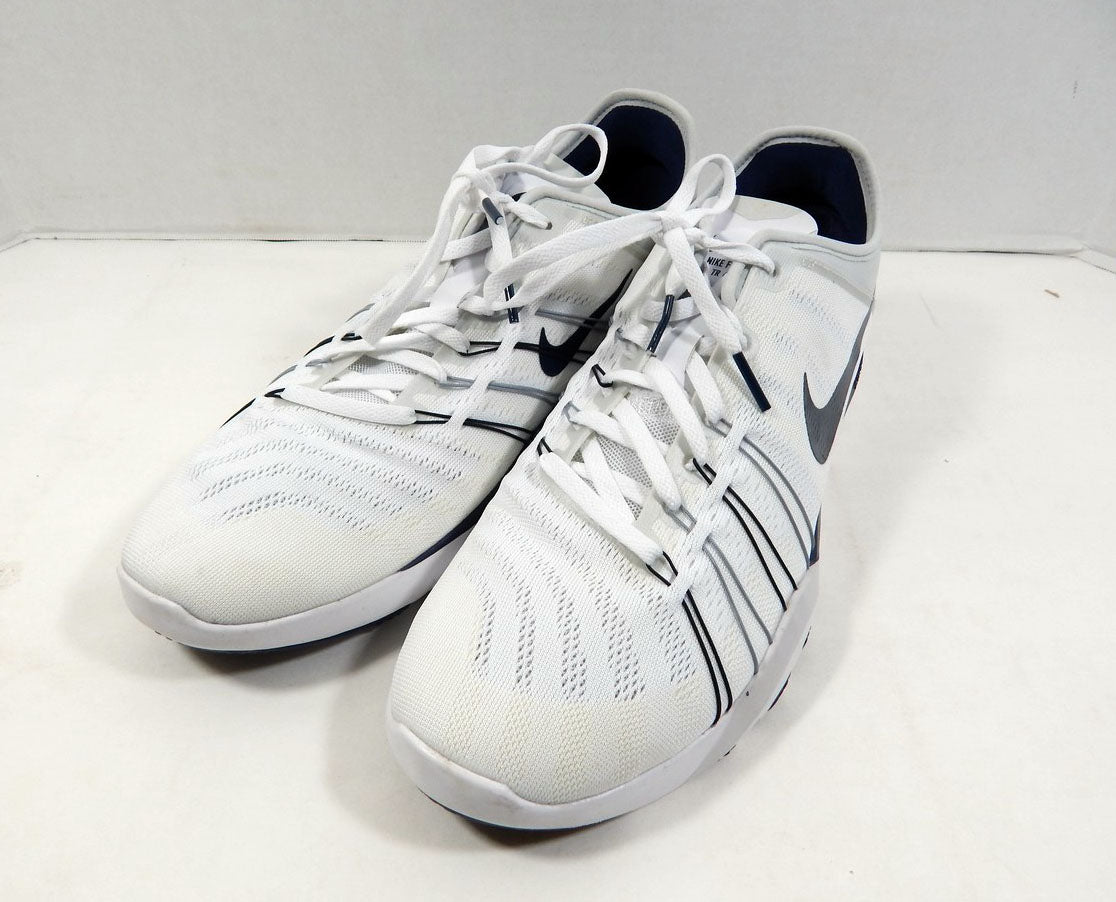 2016 Utah State Aggies Nike Free Train TR 6 White Running Shoes Womens Size 12 Pic2