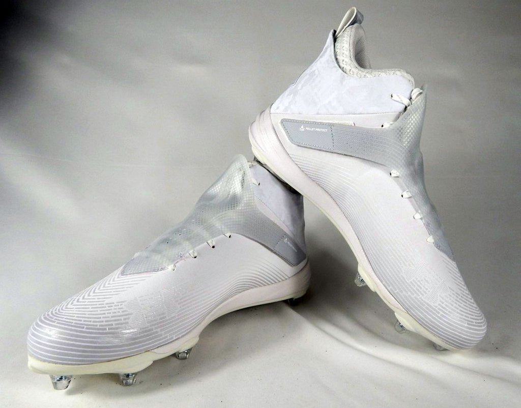 Under Armour Hammer MC Midtop Texas Tech White Football Cleats Size 14 Pic2