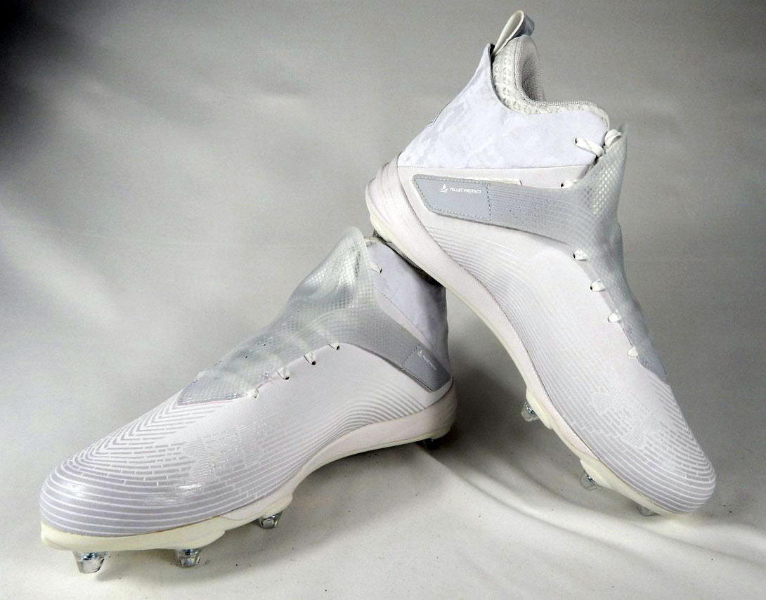 Under Armour Hammer MC Midtop Texas Tech White Football Cleats Size 14 Pic2