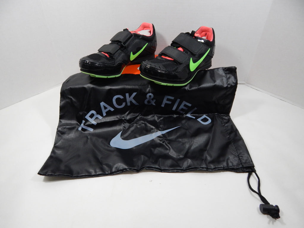 Utah State Aggies Nike Zoom TJ 3 Black/Green/Hyper Punch Field Spikes Size 6.5