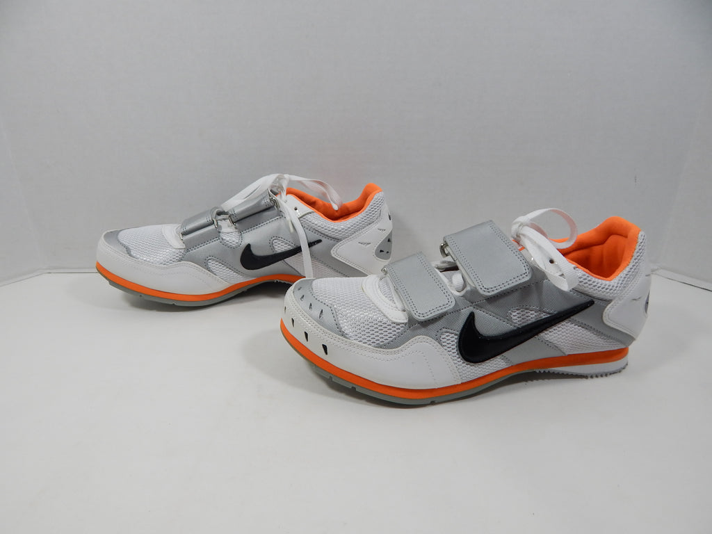 Utah State Aggies Nike Zoom TJ 2 White/Black/Orange Field Spikes Size 6.5 Pic2