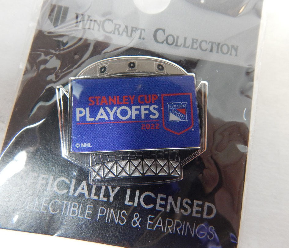 2021-22 New York Rangers Fanatics Playoffs Jumbotron Silver/Blue Pin Pic2