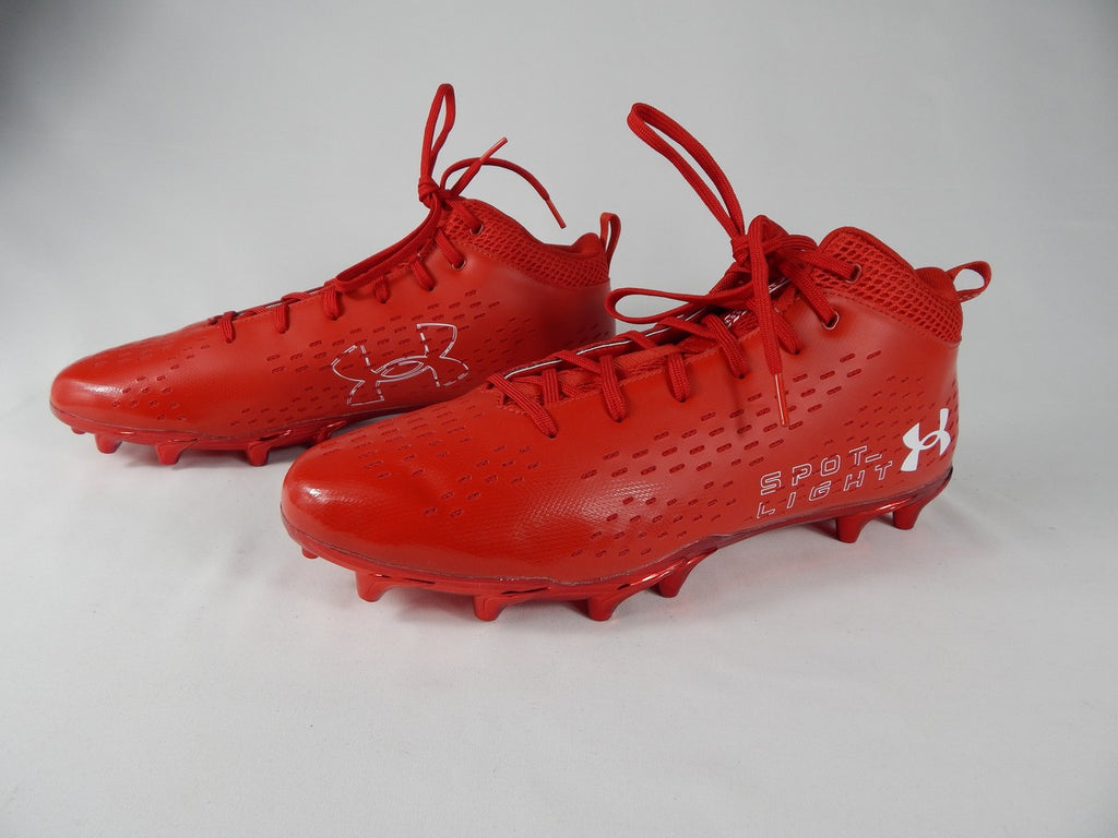 Under Armour Spot Light LowTop Texas Tech Red Football Cleats Size 14
