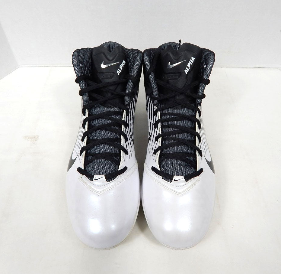 Nike Air Zoom Alpha Talon White/Navy Football Cleats Size 13 Pic2