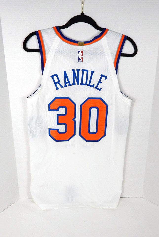 2021-22 Mens New York Knicks Julius Randle #30 Authentic White Jersey Nike 40 Pic2
