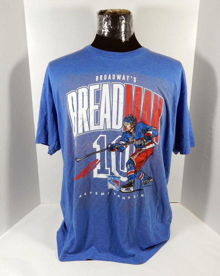 2021-22 NHLPA New York Rangers Breadman T Shirt Blue Size 2XL