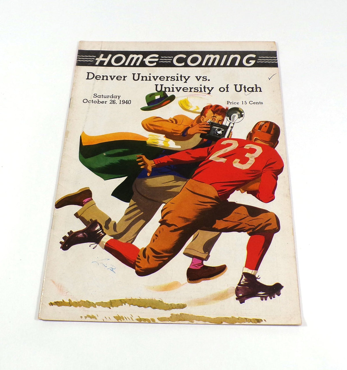 1940 Denver at Utah College Football Program 10-26-40 - DA074627