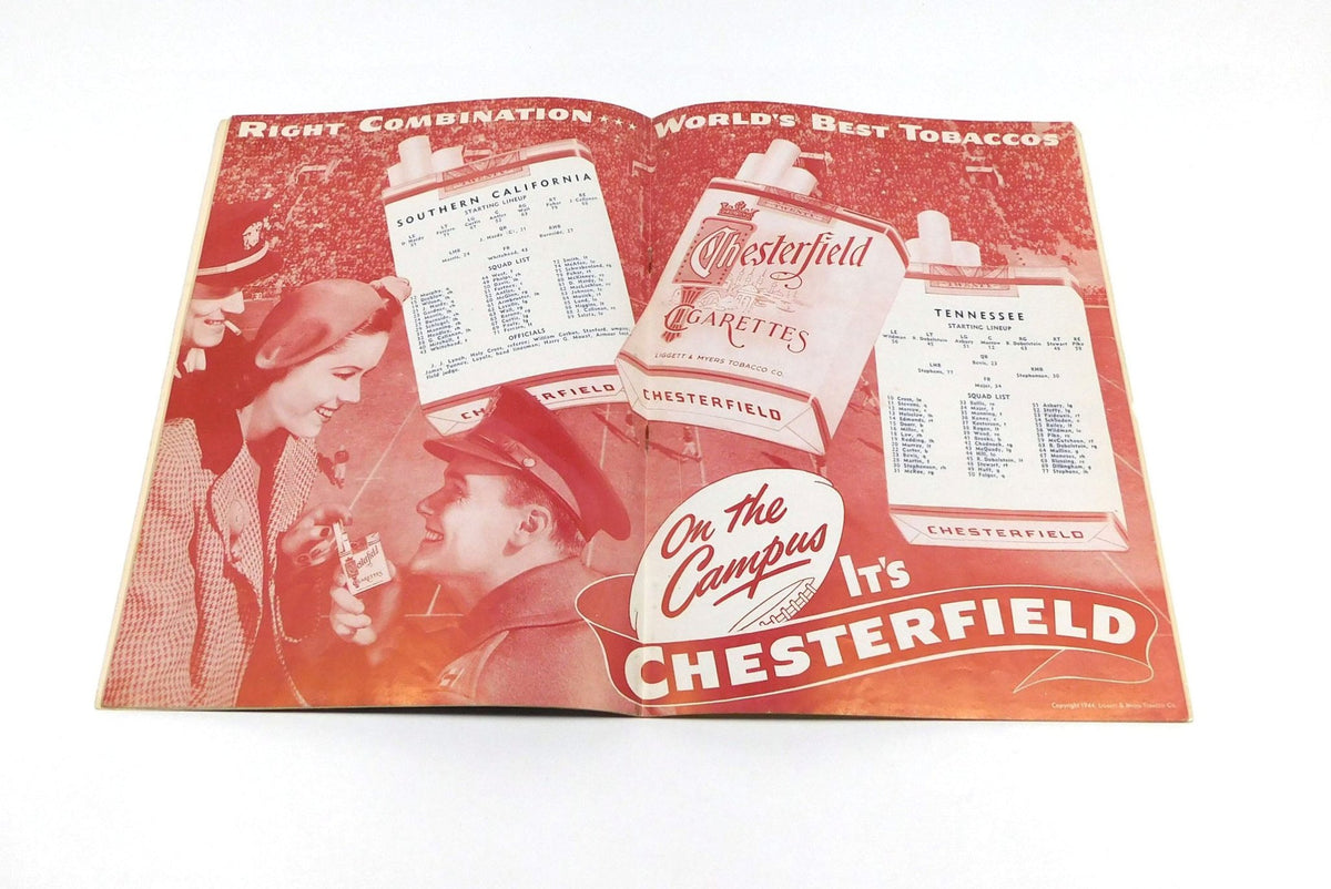 1945 USC vs Tennessee College Football Rose Bowl Program 1-1-45 - DA058045