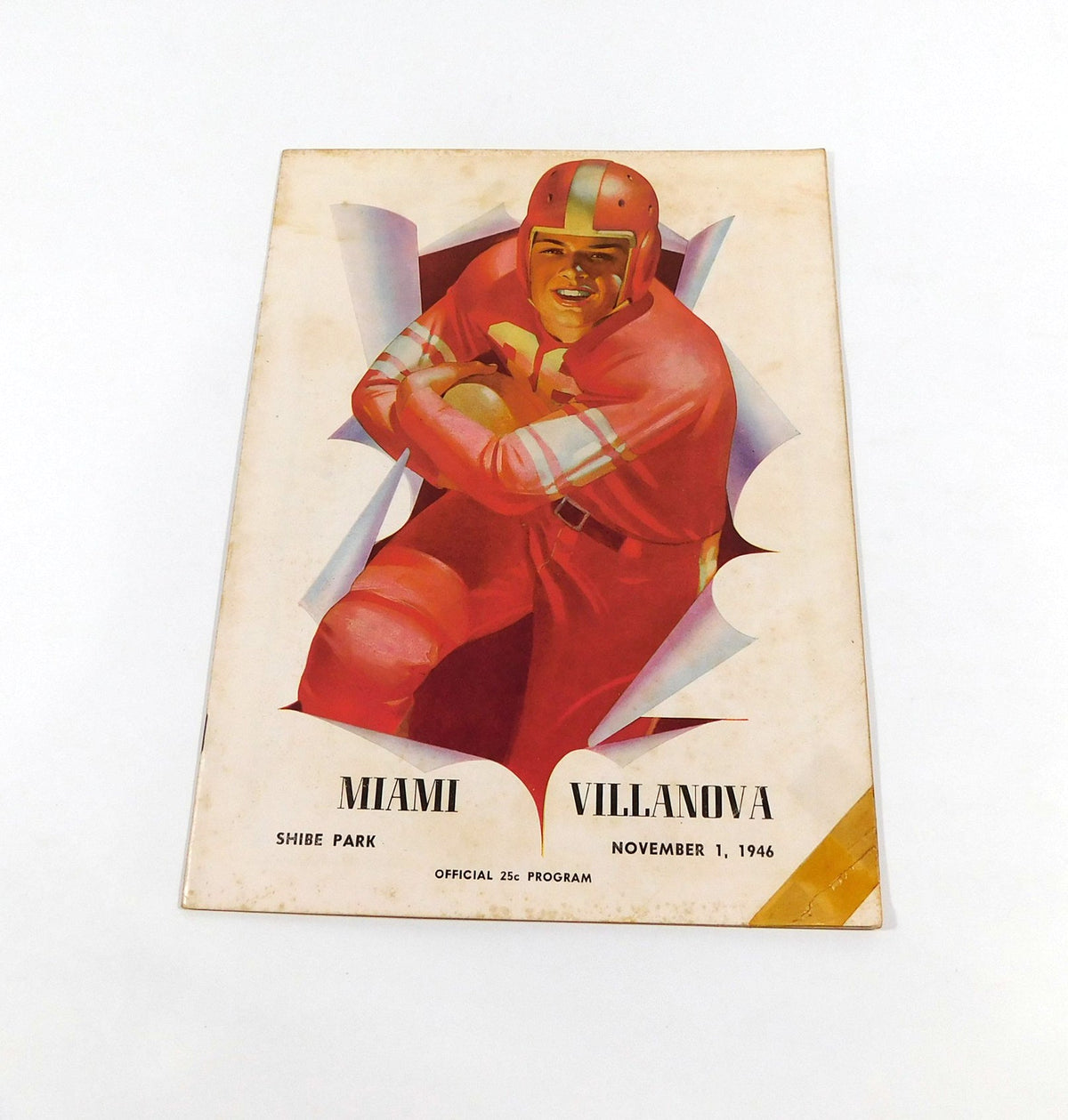 1946 Villanova vs Miami Florida College Football Program 11-1-46 - DA060237