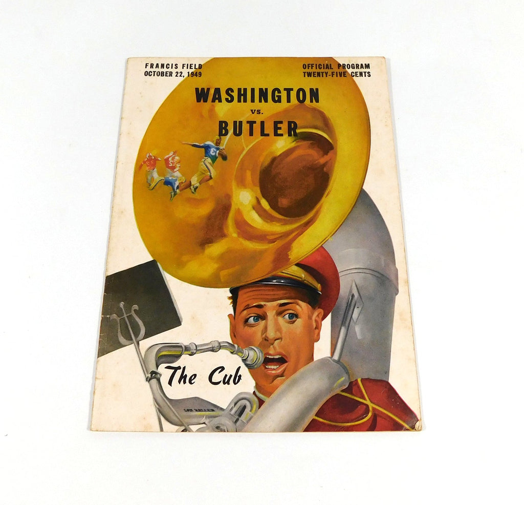 1949 Washington U (St. Louis) vs Butler College Football Program 12-22-49 - DA059697