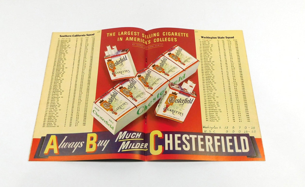 1950 USC vs Washington State College Football Program 10-7-50 - DA059576