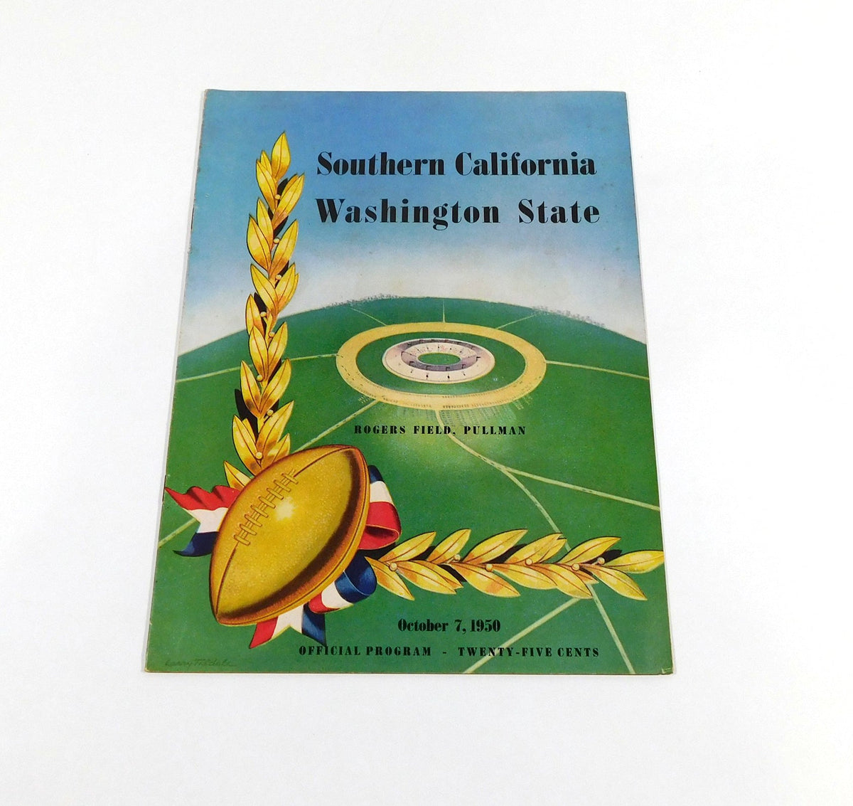 1950 USC vs Washington State College Football Program 10-7-50 - DA059576